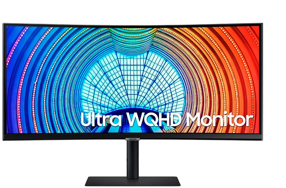 Monitor Curvo 34'' QHD - Samsung LS34A650UXLXZL | 2204 - Monitor Curvo de 34'', Panel VA, 3440 x 1440, 21: 9, Brillo: 300 cd/㎡, Contraste: 4000: 1, Ángulo de visión (H/V): 178°, 3x USB/ 1x USB-C, 1x HDMI/ 1x VGA 