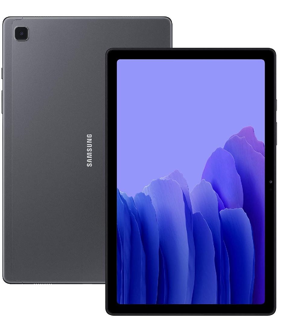 Tableta 10.4'' – Samsung Galaxy Tab A7 / Gris | 2110 - Tableta Galaxy, CPU Octa-Core (2GHz/1.8GHz), Pantalla: 10.4’’, Resolución: 2000 x 1200 (WUXGA+), Cámara: 8 MP/5 MP, RAM: 3 GB, ROM: 32GB, MicroSD, Wi-Fi 5, Bluetooth, USB, GPS, SM-T500NZSACOO