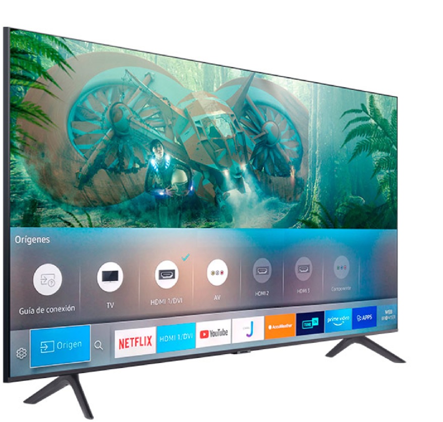 Smart TV 55'' 4K UHD - Samsung TU6900 Crystal / UN55TU6900KXZL | Tamaño: 55’’, 4K UHD 3.840 x 2160, Procesador Crystal, HDR10+, Gran contraste, PurColor, Tizen, Celular a TV, DVB-T2, HDMI, USB, Ethernet, WiFi 5