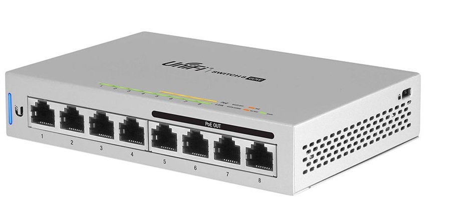 Switch PoE 8-Puertos - Ubiquiti UniFi / US-8-60W | Administrable, Capa 2, 4x Gigabit PoE, 16 Gbps, 11.9 Mpps