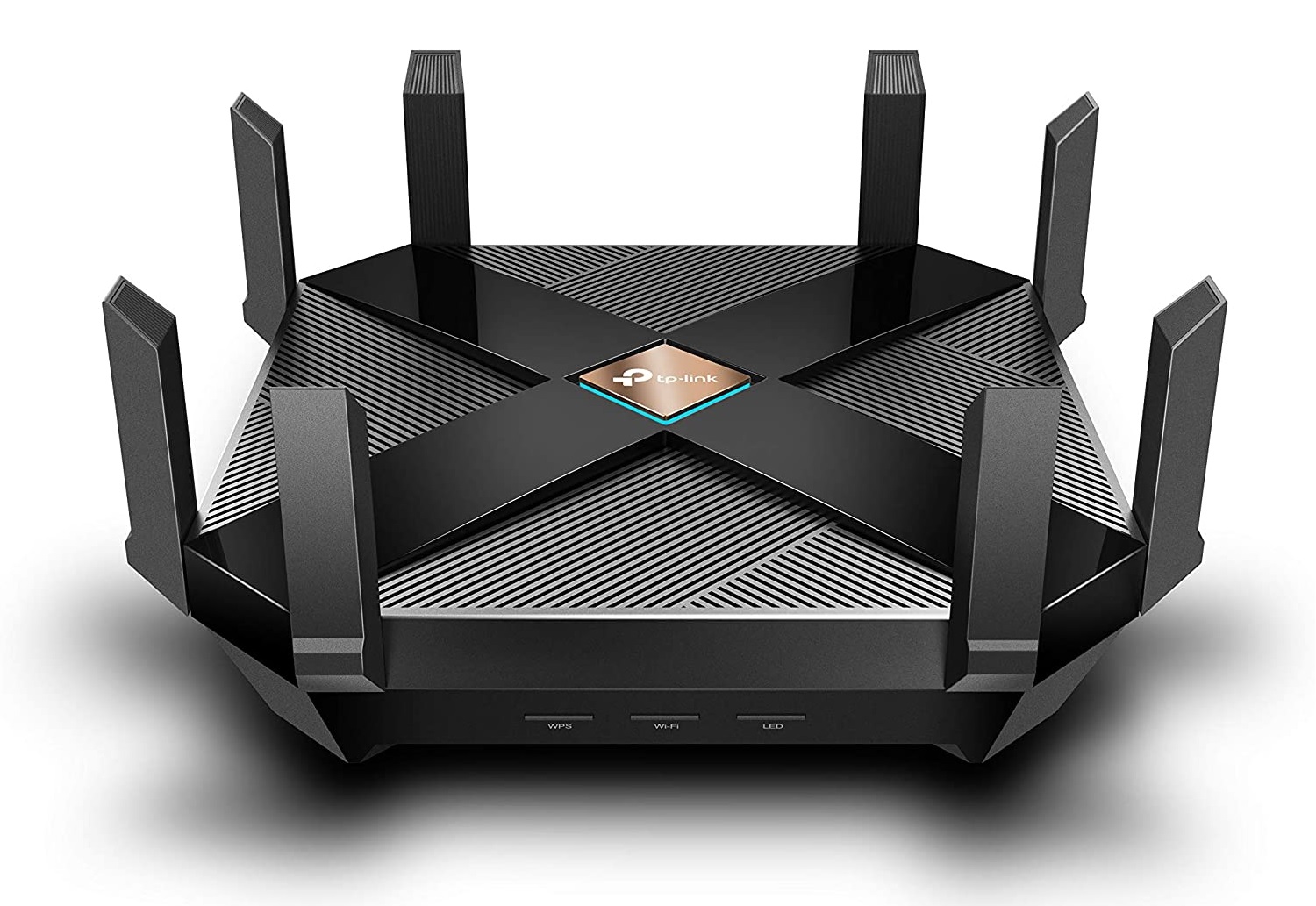 Router Inalámbrico 5952 Mbps – TP-Link Archer AX6000 / Wi-fi 6 | 2110 - Router Inalámbrico, Wi-Fi 6, Bandas: 5 GHz y 2.4 Hz, 8 antenas, 4×4 MU-MIMO, Velocidades: 4804 Mbps y 1148 Mbps, Modos: Router y Punto de Acceso, 1x WAN, 8x LAN Gigabit, USB 