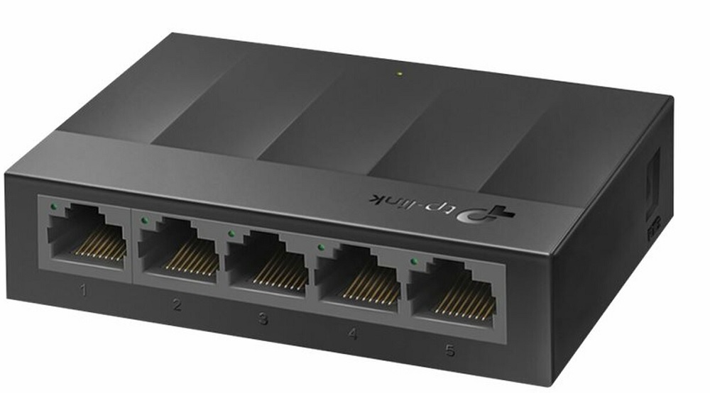 Switch  5 Puertos - TP-Link LS1005G | 2211 - Switch Gigabit No Administrable con 5-Puertos LAN Gigabit, Funciones de Capa 2, Negociación Automática, Auto-MDI/MDIX, Tecnología Green Ethernet, Control de flujo IEEE 802.3x, Conmutación: 10 Gbps