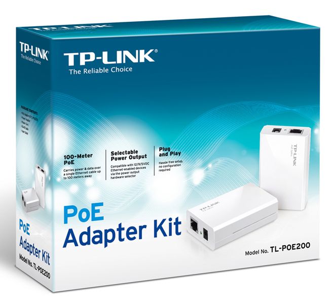 Power Injector PoE - TP-Link TL-POE200 | Kit PoE (Inyector + Split), 4 LAN Port 10/100, 3 Opciones de Potencia de Salida 5/9/12 VDC, Longitud Máxima 100 Mts, Plug & Play, 1 Año de Garantía.