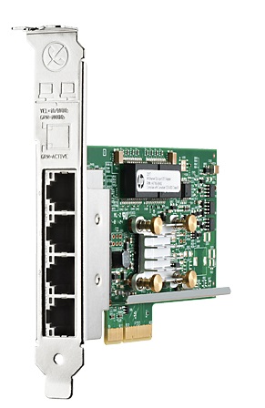 Tarjeta de Red PCIe x4 4-Port Gigabit –  HP QP 331T | Tarjeta/Adaptador de Red PCI Express Gigabit para Servidores, Conector PCI Express x4, 4-Puertos Ethernet RJ45 compatible con 10/100/1000 Mbps, Tarjeta Perfil Estándar. 647594-B21 649871-001 QP331T