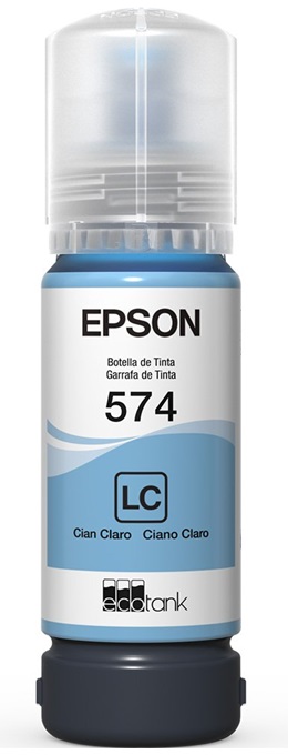 Tinta Epson 574 T574520-AL Cian Calro / 65 ml | 2308 - Cartucho de Tinta Original Epson T574520-AL Cian Calro / 65 ml. L8050