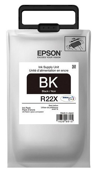 Tinta Epson R22X-BK Negro / 20k | 2308 - Tinta Original Epson TR22X120-AL Negro. Rendimiento Estimado: 20.000 Páginas al 5%. WF-R8590 