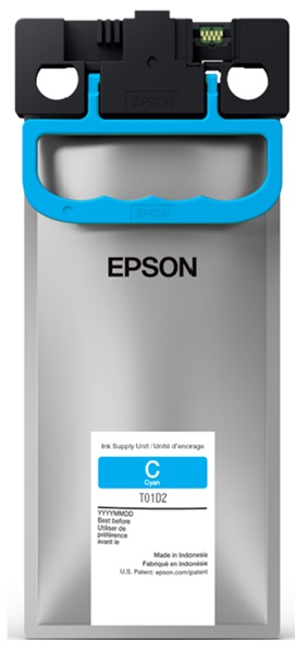 Tinta Epson T01D2 Cian / 20k | 2301 - Tinta Original Epson T01D220 Cian. Rendimiento Estimado 20.000 Páginas al 5%. Impresoras Compatibles: Epson WorkForce Pro WF-C579R 