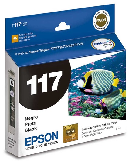 Tinta Epson 117 T117120 / Negro | 2110 - Tinta Original Epson 117 Negro para Impresoras Epson Stylus 