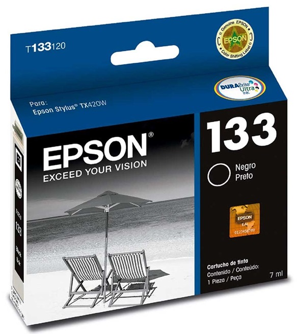 Tinta Epson 133 T133120 / Negro | 2110 - Tinta Original Epson 133 para Impresoras Epson Stylus