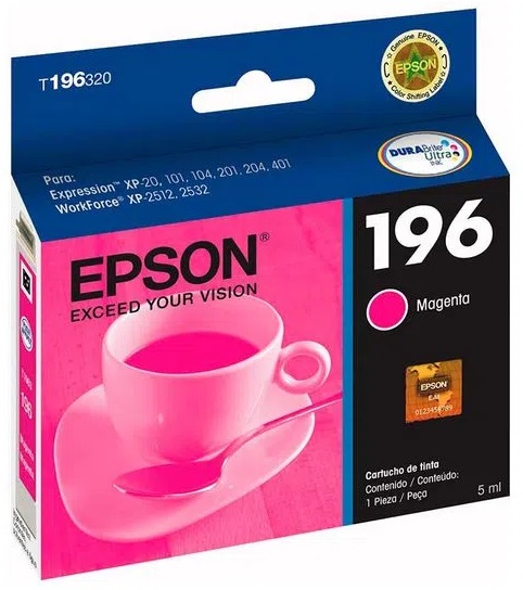 Tinta Epson T196320-AL Magenta | 2110 - Tinta Original Epson T196320-AL Magenta 