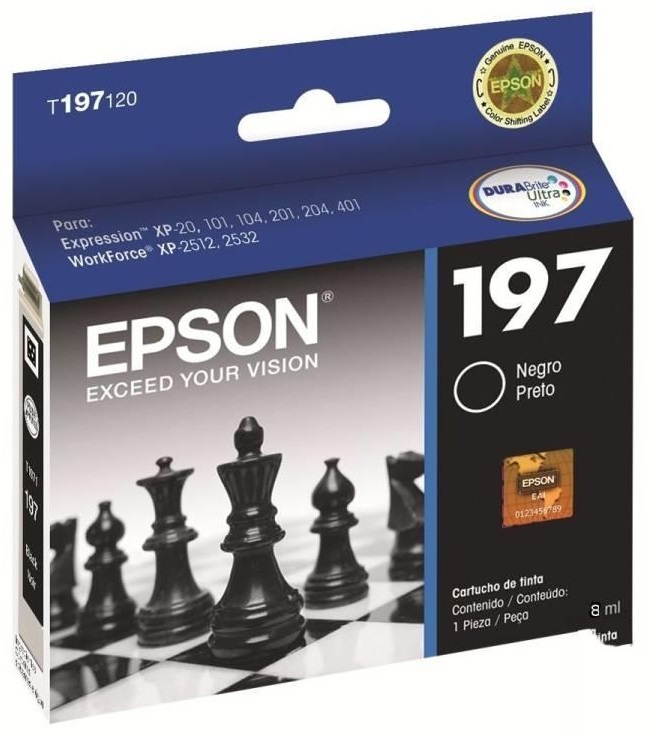 Tinta Epson T197120-AL Negro | 2110 - Tinta Original Epson T197120-AL Negro 