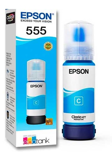 Tinta Epson 555 T555220 Cian / 70ml | 2301 - Cartucho de Tinta Original Epson 555. Rendimiento estimado: 7.300 Páginas al 5%. 