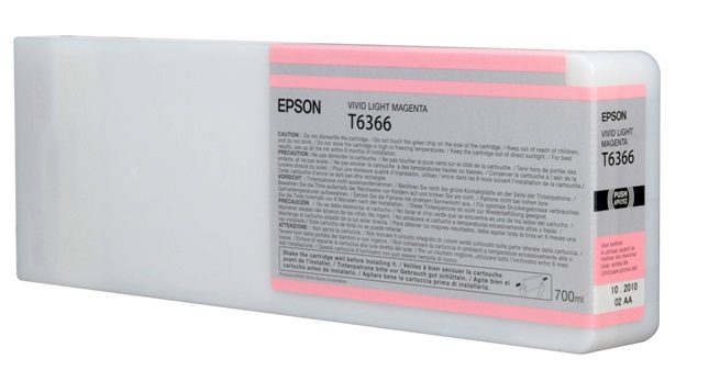 Tinta Epson T636600 Light Magenta / 700ml | 2110 - Cartucho de Tinta Original Epson UltraChrome HDR para Plotters Epson Stylus Pro 