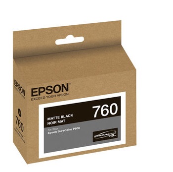 Tinta Epson T760820 Negro Matte / 26ml | 2202 - Tinta Original Epson 760 UltraChrome HD