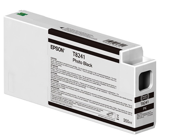 Tinta Epson T824100 Negro / 350ml | 2110 - Cartucho de Tinta Original Epson UltraChrome HD / HDX para Plotters Fotográficos Epson SureColor 