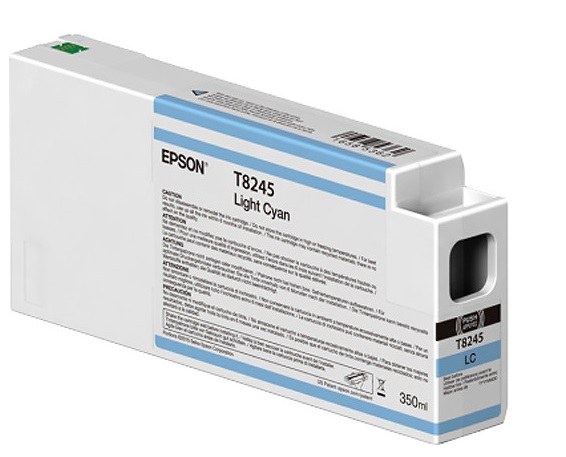 Tinta Epson T824500 Cian Claro / 350ml | 2110 - Cartucho de Tinta Original Epson UltraChrome HD / HDX para Plotters Fotográficos Epson SureColor 