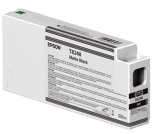 Tinta Epson T824800 Negro Matte / 350ml | 2110 - Cartucho de Tinta Original Epson UltraChrome HD / HDX para Plotters Fotográficos Epson SureColor 