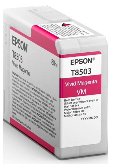 Tinta Epson T850300 Magenta / 80 ml | 2110 - Cartuchos de Tinta Original Epson UltraChrome HD para Plotters Epson Sure Color  