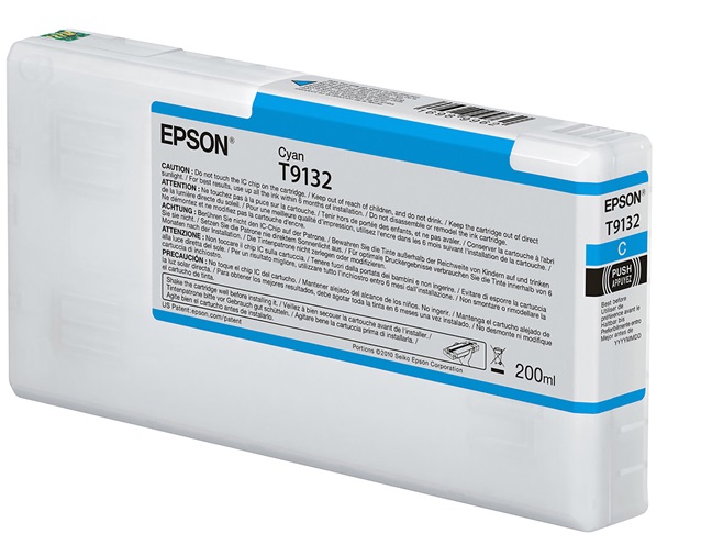 Tinta Epson T913200 Cyan / 200ml | 2110 - Cartucho de Tinta Original Epson UltraChrome HDX para Plotters Epson Sure Color  