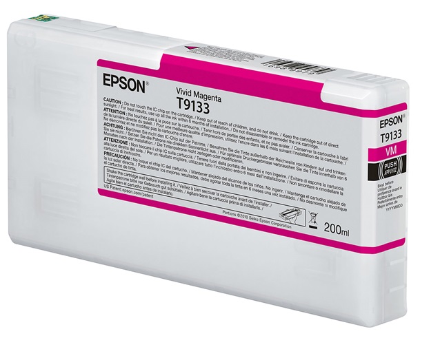 Tinta Epson T913300 Magenta / 200ml | 2110 - Cartucho de Tinta Original Epson UltraChrome HDX para Plotters Epson Sure Color  