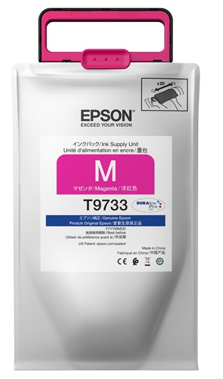 Tinta Epson T973320 Magenta / 22k | 2110 - Tinta Original Epson T9733 Magenta. Rendimiento Estimado 22.000 Páginas al 5%. 