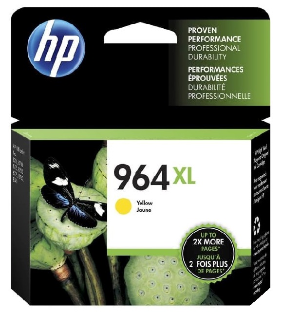 Tinta HP 964XL 3JA56A Amarillo / 1.6k | 2305 - Cartucho de Tinta Original HP 964XL 3JA56A Amarillo. Rendimiento Estimado: 1.600 Páginas al 5%. HP OfficeJet Pro 9010 9020  