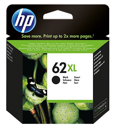 Tinta  HP 62XL C2P05AL Negro | 2301 - Original Cartucho de Tinta HP 62XL C2P05AL Negro. Rendimiento Estimado 600 Páginas al 5%.