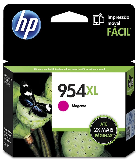 Tinta HP 954XL L0S65AL Magenta / 1.6k | 2301 - Cartucho de Tinta Original HP L0S65AL Magenta. Rendimiento Estimado: 1600 Páginas Paginas al 5%