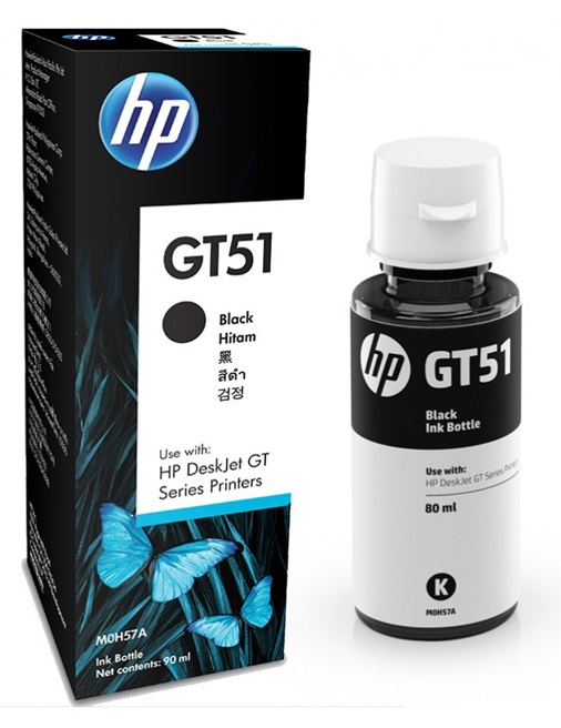 Tinta para HP Ink Tank 315 / GT51 | 2308 - Cartucho de Tinta Original HP GT51 M0H57AA Negro de 80 ml para HP 315. Rendimiento Estimado: 5.000 Páginas al 5%. 