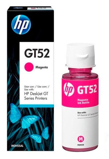 Tinta HP GT52 M0H55AA Magenta / 70 ml | 2301 - Cartucho de Tinta Original HP M0H55AA Magenta de 70 ml. Rendimiento Estimado: 8.000 Páginas con al 5% 