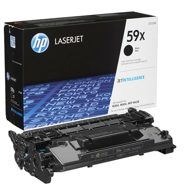 Toner para HP LaserJet Pro M404 / CF259X 59X | Original Toner HP CF259X 59X Negro. Rendimiento Estimado 10.000 Páginas al 5%. M404dn M404dw M404n