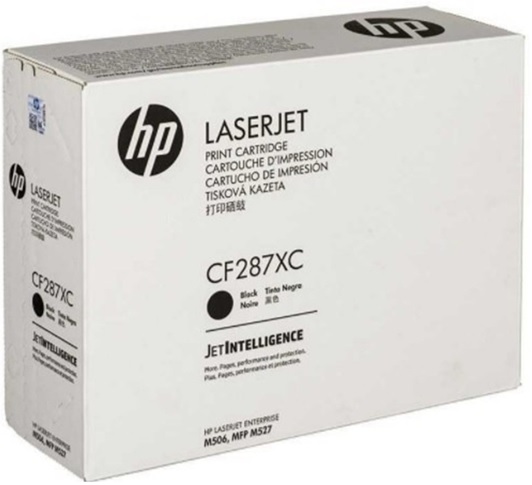 Toner para HP LaserJet Pro M501dn / CF287XC 87X | Original Toner HP CF287XC 87X Negro. Rendimiento Estimado 18.000 Páginas con cubrimiento al 5%.