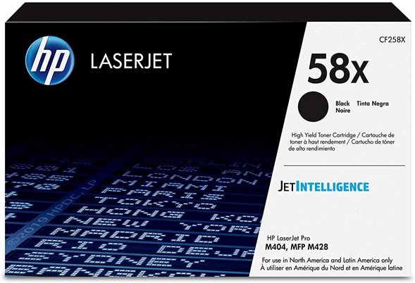 Toner para HP LaserJet Pro M428fdw / HP 58x | 2201 - Tóner Original HP CF258X Negro. Rendimiento Estimado 10.000 Páginas al 5%. M428dw 