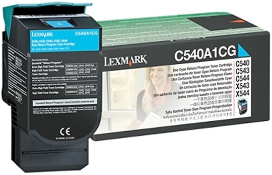 Toner para Lexmark X548 / C540A1CG | Original Toner Lexmark C540A1CG Cian X548de X548dte