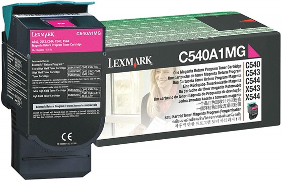 Toner para Lexmark X544 / C540A1MG | Original Toner Lexmark C540A1MG Magenta X544dn X544dtn