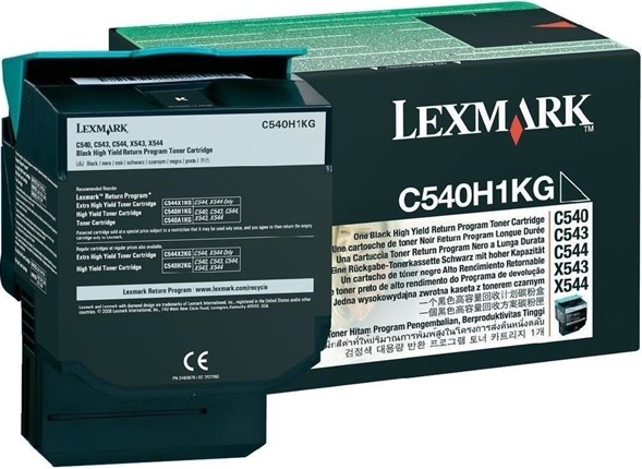 Toner para Lexmark X544 / C540H1KG | Original Toner Lexmark C540H1KG Negro. X544dtn X544dn