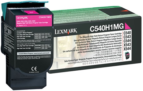 Toner para Lexmark X543 / C540H1MG | Original Toner Lexmark C540H1MG Magenta X543dn