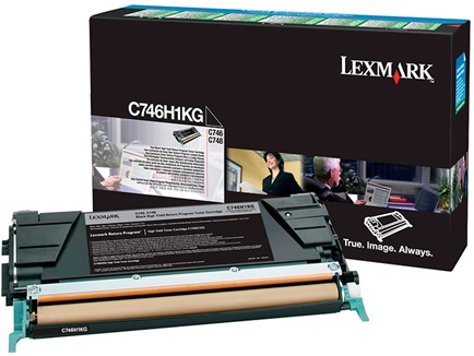 Toner para Lexmark C748 / C746H1KG | Original Toner Lexmark C746H1KG Negro C748de 