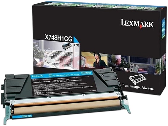 Toner Lexmark X748H1CG Cian / 10k | 2201 - Toner Original Lexmark X746H1CG Cian. Rendimiento Estimado 10.000 Páginas al 5%. 