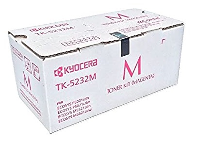 Toner Kyocera TK-5232M Magenta / 2.2k | 2111 - Toner Original, Rendimiento Estimado 2.200 Páginas con cubrimiento al 5%. 