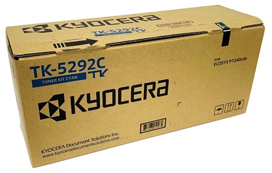 Toner Kyocera TK-5292C / Cian 13k | 2311 / 1T02TXCUS0 - Toner Original Kyocera TK-5292C Cian. Rendimiento 13.000 Páginas al 5%. Kyocera FS-P7240cdn 
