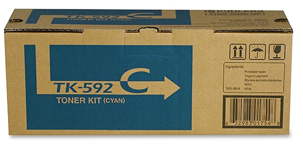 Toner Kyocera TK-592C Cian / 5k | 2111 - Toner Original Kyocera TK 592C Cian. Rendimiento Estimado: 5.00 Paginas al 5%.