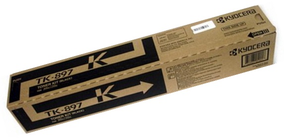 Toner Kyocera TK-897K / Negro 12k | 2311 - 1T02K00US0 Toner Original Kyocera TK 897K Negro. Rendimiento Estimado: 12.000 Páginas al 5%.