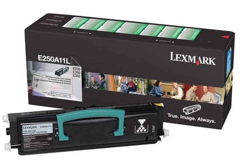 Toner Lexmark E250A11L Negro / 3.5k | 2201 - Toner Original Lexmark. Rendimiento Estimado 3.500 Páginas al 5%.