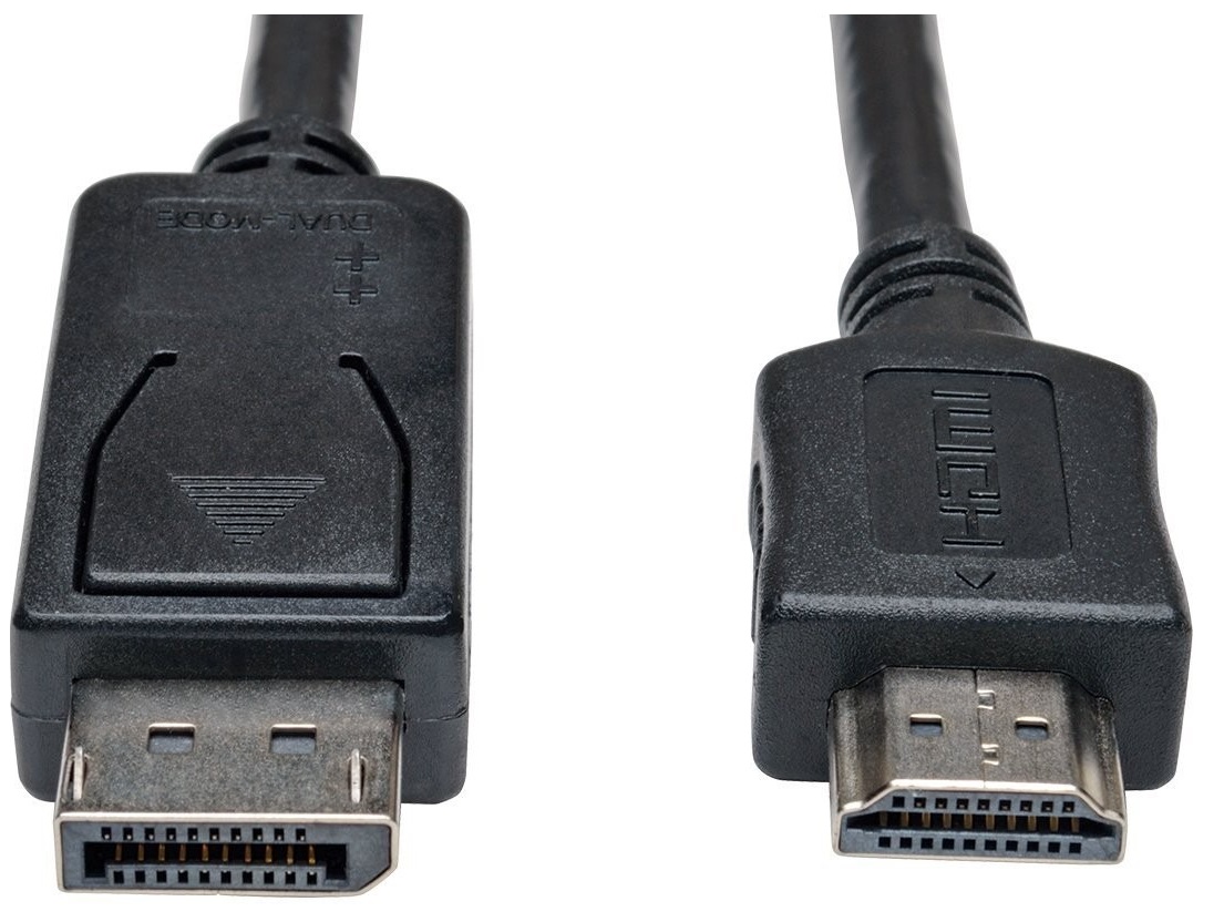 Convertidor de DisplayPort a HDMI - TrippLite P582-006 | Alta Velocidad, Soporta la resolución de 1920 x 1080 (1080p), Primer extremo: 1x DisplayPort 20 pines - Segundo extremo: 1x HDMI 19 pines, Color Negro. Garantía limitada 3 años