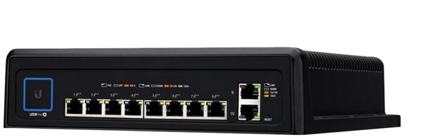 Switch 10-Puertos - Ubiquiti USW-INDUSTRIAL | 2203 - Switch Administrable, 8x Gigabit Ethernet PoE++, 2x Gigabit Ethernet, Conmutación: 20Gbps, Reenvío 14.88Mpps, Energía: 100 - 240 VCA (50/60 Hz), PoE: 8x 60W/ 50-57V/ 430W. ES600UBQ36