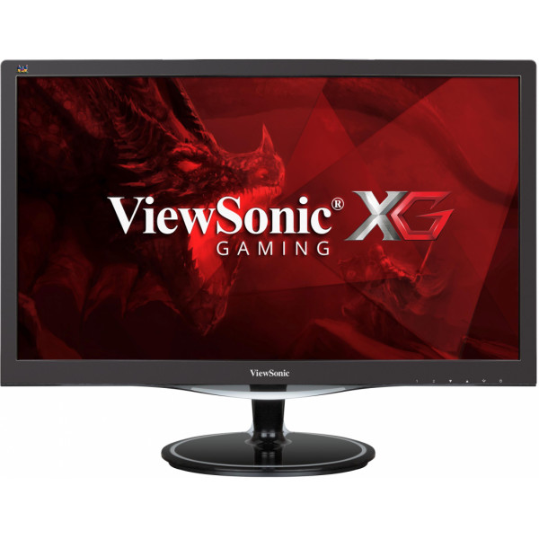 Monitor para PC 24'' HD - ViewSonic VX2457MHD | Area Visible 23.6'',  Resolucion 1280x800, Tecnología VESA Adaptive-Sync, Conectividad DisplayPort, HDMI y VGA, Relacion de Contraste Estatico: 1000:1, Brillo: 300 cd/m2, Angulos de Vision (H/V): 170°/160°