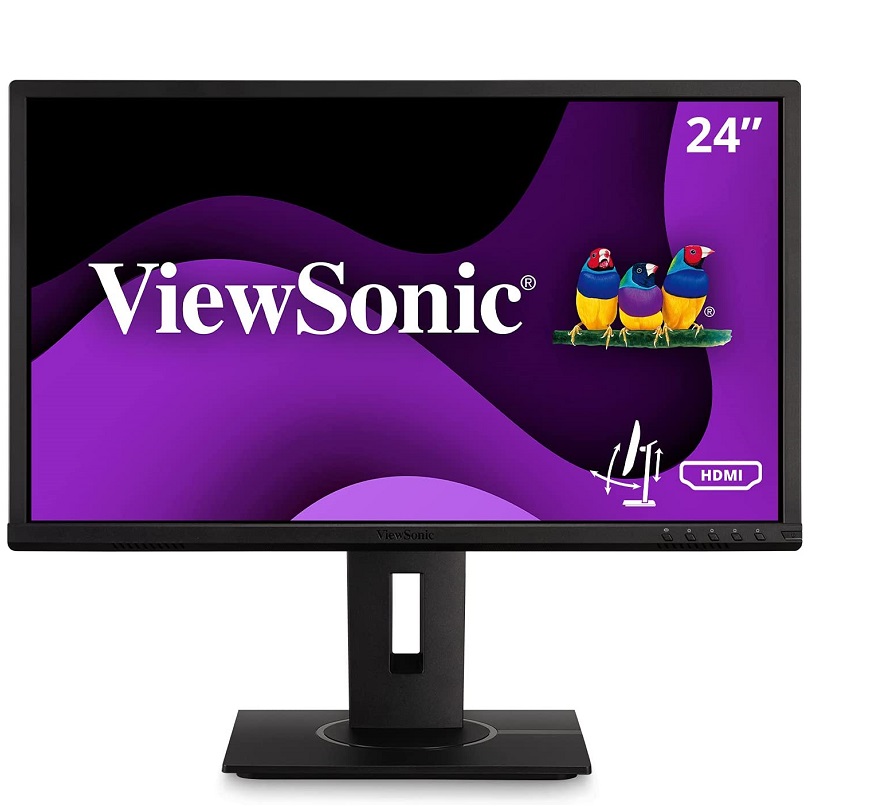 Monitor 24’’ - ViewSonic VG2440 | 2204 - Monitor LED Full HD para PC de 24”, Panel: MVA, Resolución: 1920 x 1080, Aspecto: 16:9, Brillo: 250 cd/㎡, Contraste: 1000:1, Puertos: 1x VGA/ 1x HDMI/ 1x DP/ 1x USB-A/ 3x USB-B