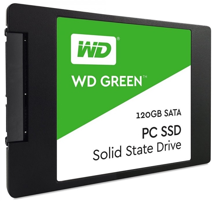 SSD SATA  120GB / WD Green | 2203 - WDS120G2G0A / SSD Western Digital, Unidad de Estado Solido, Formato 2.5'', Tecnología SLC, Interface SATA III 6 Gb/s, Velocidad de lectura secuencial hasta 545 MB/s 