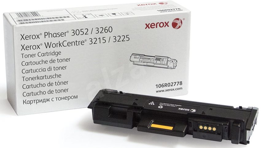Toner para Xerox Phaser 3260 | 2312 / 106R2778 - Toner Original 106R02778 Negro para Xerox Phaser 3260. Rendimiento 3.000 Páginas al 5%. 